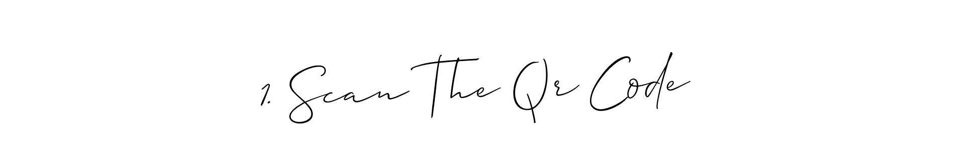 This is the best signature style for the 1. Scan The Qr Code name. Also you like these signature font (Allison_Script). Mix name signature. 1. Scan The Qr Code signature style 2 images and pictures png