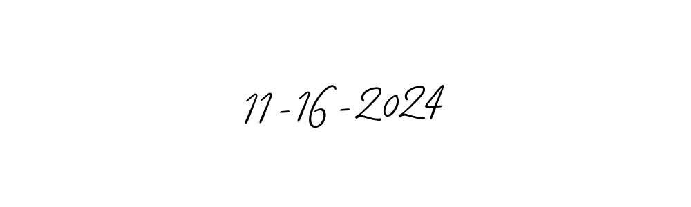 The best way (Allison_Script) to make a short signature is to pick only two or three words in your name. The name 11-16-2024 include a total of six letters. For converting this name. 11-16-2024 signature style 2 images and pictures png