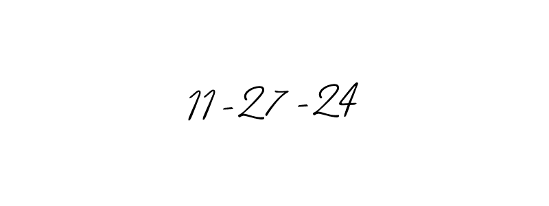 How to make 11-27-24 signature? Allison_Script is a professional autograph style. Create handwritten signature for 11-27-24 name. 11-27-24 signature style 2 images and pictures png