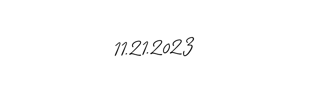 How to make 11.21.2023 name signature. Use Allison_Script style for creating short signs online. This is the latest handwritten sign. 11.21.2023 signature style 2 images and pictures png