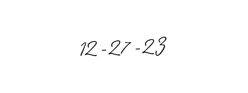 How to make 12-27-23 signature? Allison_Script is a professional autograph style. Create handwritten signature for 12-27-23 name. 12-27-23 signature style 2 images and pictures png