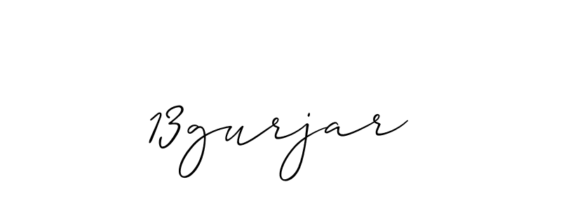 How to make 13gurjar signature? Allison_Script is a professional autograph style. Create handwritten signature for 13gurjar name. 13gurjar signature style 2 images and pictures png