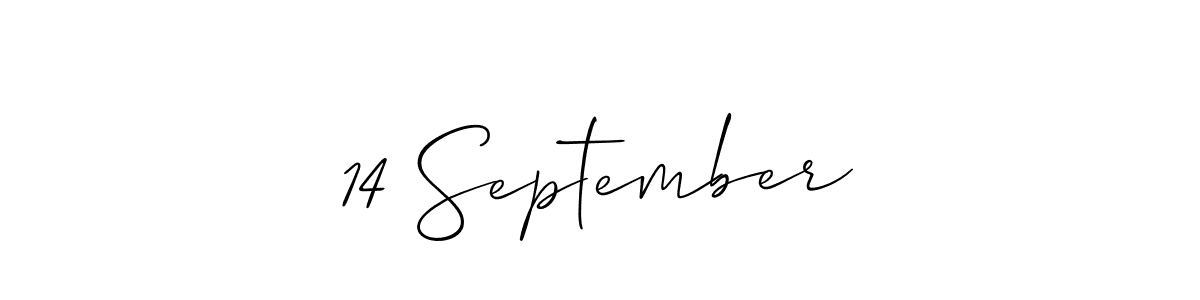 You should practise on your own different ways (Allison_Script) to write your name (14 September) in signature. don't let someone else do it for you. 14 September signature style 2 images and pictures png