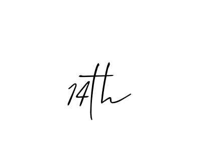 Make a beautiful signature design for name 14th. Use this online signature maker to create a handwritten signature for free. 14th signature style 2 images and pictures png