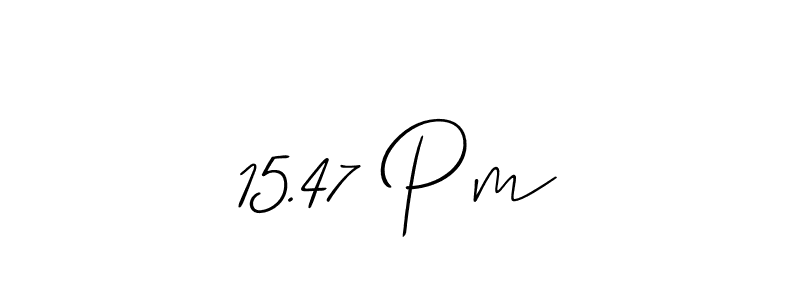 Make a beautiful signature design for name 15.47 Pm. With this signature (Allison_Script) style, you can create a handwritten signature for free. 15.47 Pm signature style 2 images and pictures png