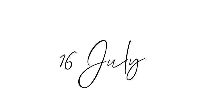 How to Draw 16 July signature style? Allison_Script is a latest design signature styles for name 16 July. 16 July signature style 2 images and pictures png