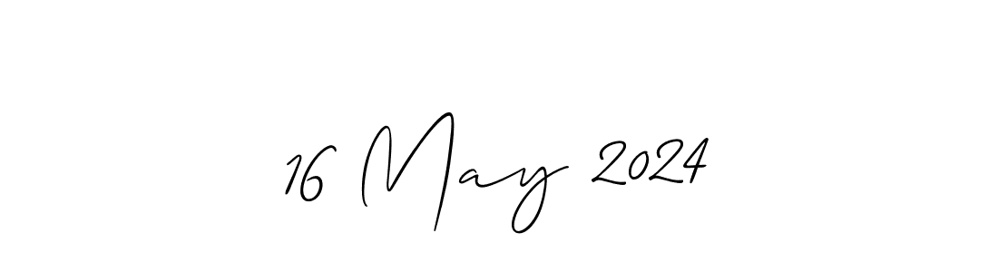 Make a beautiful signature design for name 16 May 2024. With this signature (Allison_Script) style, you can create a handwritten signature for free. 16 May 2024 signature style 2 images and pictures png