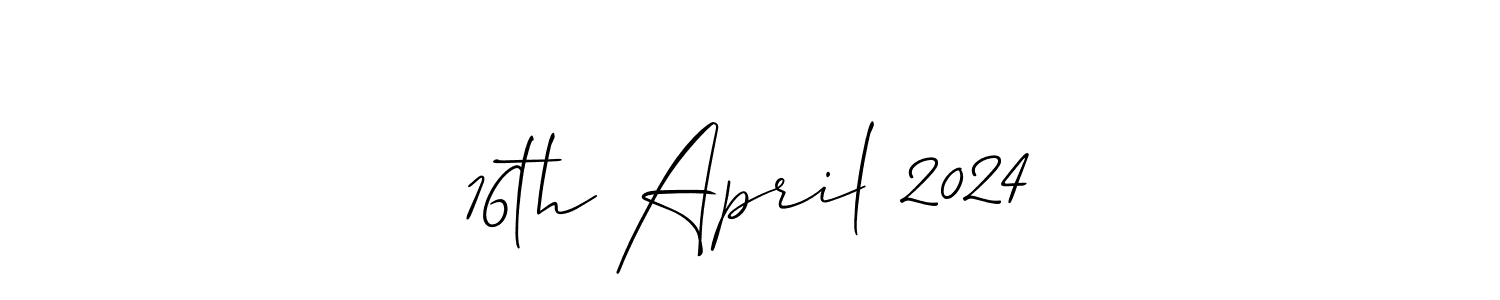 16th April 2024 stylish signature style. Best Handwritten Sign (Allison_Script) for my name. Handwritten Signature Collection Ideas for my name 16th April 2024. 16th April 2024 signature style 2 images and pictures png