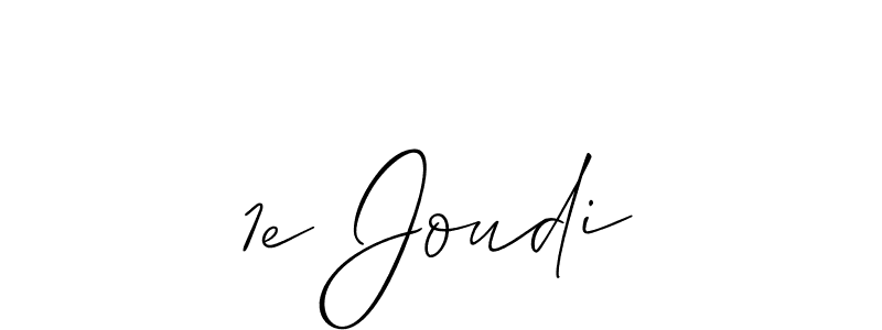 if you are searching for the best signature style for your name 1e Joudi. so please give up your signature search. here we have designed multiple signature styles  using Allison_Script. 1e Joudi signature style 2 images and pictures png