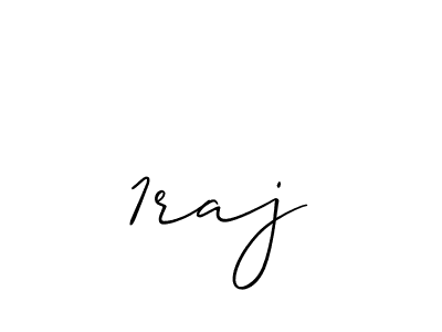 The best way (Allison_Script) to make a short signature is to pick only two or three words in your name. The name 1raj include a total of six letters. For converting this name. 1raj signature style 2 images and pictures png