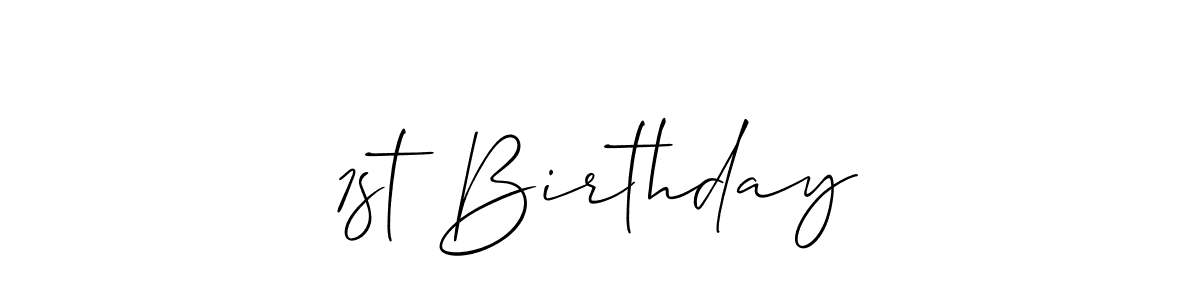 1st Birthday stylish signature style. Best Handwritten Sign (Allison_Script) for my name. Handwritten Signature Collection Ideas for my name 1st Birthday. 1st Birthday signature style 2 images and pictures png