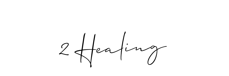 Design your own signature with our free online signature maker. With this signature software, you can create a handwritten (Allison_Script) signature for name 2 Healing. 2 Healing signature style 2 images and pictures png