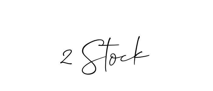 Design your own signature with our free online signature maker. With this signature software, you can create a handwritten (Allison_Script) signature for name 2 Stock. 2 Stock signature style 2 images and pictures png