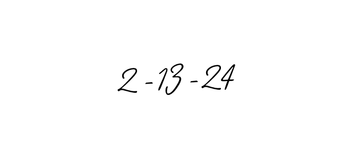 The best way (Allison_Script) to make a short signature is to pick only two or three words in your name. The name 2-13-24 include a total of six letters. For converting this name. 2-13-24 signature style 2 images and pictures png