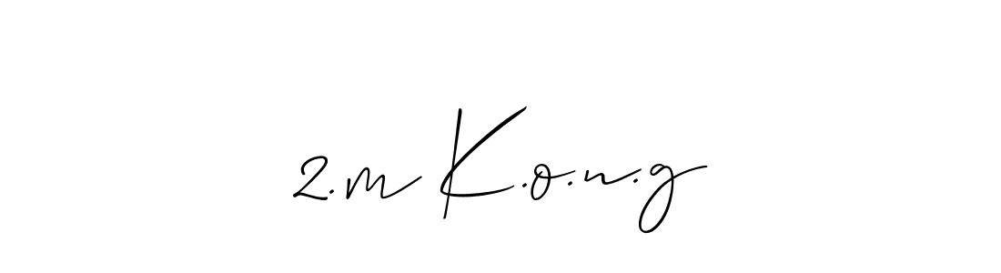 How to Draw 2.m K.o.n.g signature style? Allison_Script is a latest design signature styles for name 2.m K.o.n.g. 2.m K.o.n.g signature style 2 images and pictures png