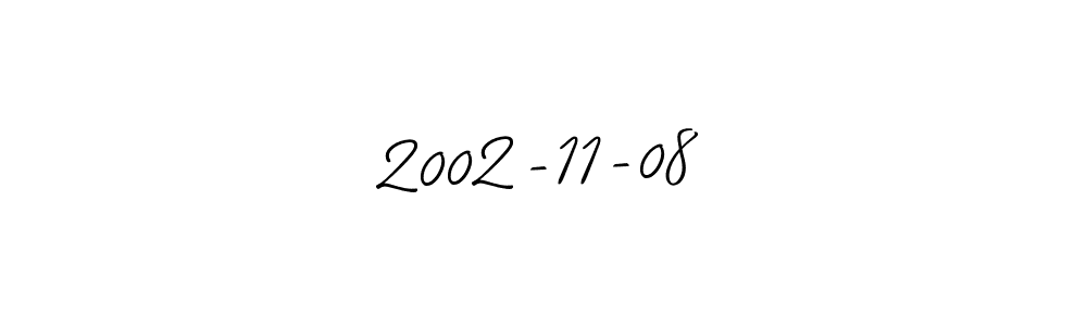 Design your own signature with our free online signature maker. With this signature software, you can create a handwritten (Allison_Script) signature for name 2002-11-08. 2002-11-08 signature style 2 images and pictures png