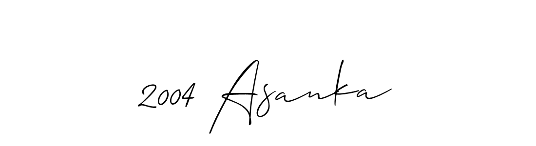 Similarly Allison_Script is the best handwritten signature design. Signature creator online .You can use it as an online autograph creator for name 2004 Asanka. 2004 Asanka signature style 2 images and pictures png