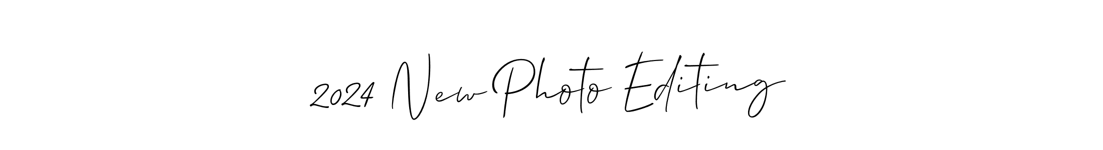 How to make 2024 New Photo Editing name signature. Use Allison_Script style for creating short signs online. This is the latest handwritten sign. 2024 New Photo Editing signature style 2 images and pictures png