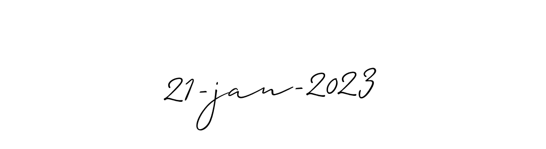 Also You can easily find your signature by using the search form. We will create 21-jan-2023 name handwritten signature images for you free of cost using Allison_Script sign style. 21-jan-2023 signature style 2 images and pictures png