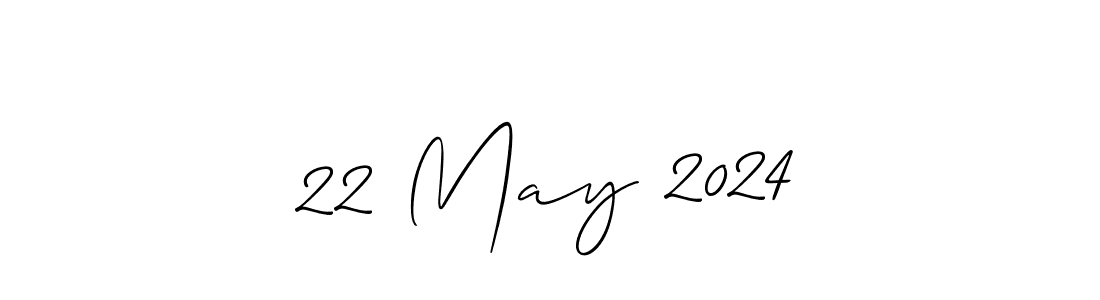 Make a beautiful signature design for name 22 May 2024. With this signature (Allison_Script) style, you can create a handwritten signature for free. 22 May 2024 signature style 2 images and pictures png