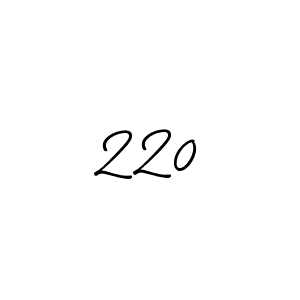 How to make 220 signature? Allison_Script is a professional autograph style. Create handwritten signature for 220 name. 220 signature style 2 images and pictures png