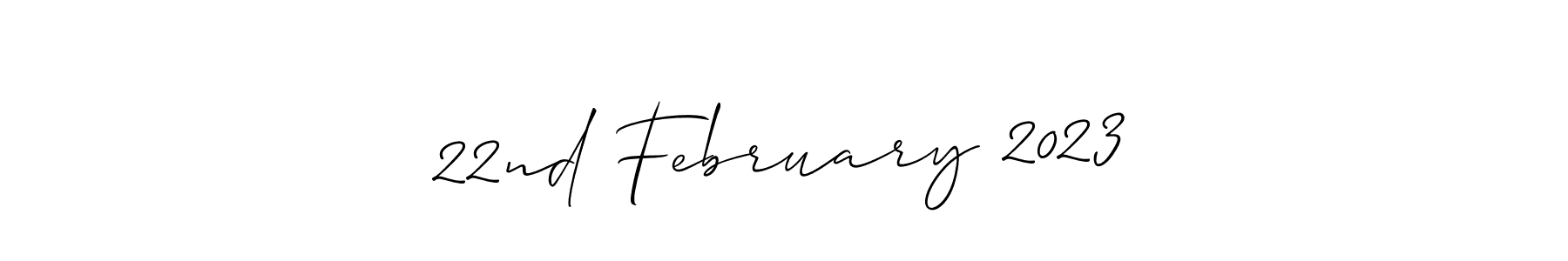 Make a beautiful signature design for name 22nd February 2023. Use this online signature maker to create a handwritten signature for free. 22nd February 2023 signature style 2 images and pictures png