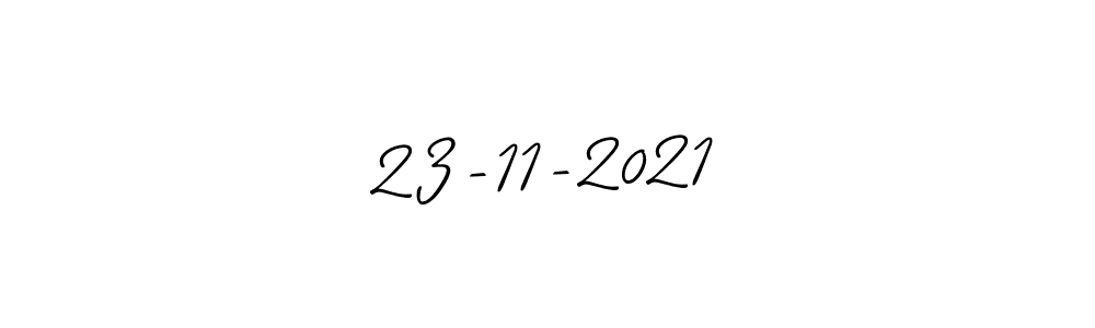 Allison_Script is a professional signature style that is perfect for those who want to add a touch of class to their signature. It is also a great choice for those who want to make their signature more unique. Get 23-11-2021 name to fancy signature for free. 23-11-2021 signature style 2 images and pictures png