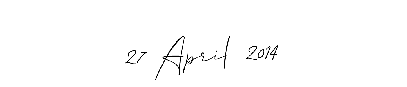 Create a beautiful signature design for name 27 April  2014. With this signature (Allison_Script) fonts, you can make a handwritten signature for free. 27 April  2014 signature style 2 images and pictures png