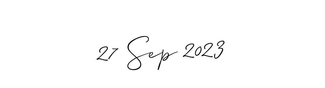 Create a beautiful signature design for name 27 Sep 2023. With this signature (Allison_Script) fonts, you can make a handwritten signature for free. 27 Sep 2023 signature style 2 images and pictures png