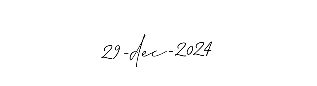 Use a signature maker to create a handwritten signature online. With this signature software, you can design (Allison_Script) your own signature for name 29-dec-2024. 29-dec-2024 signature style 2 images and pictures png