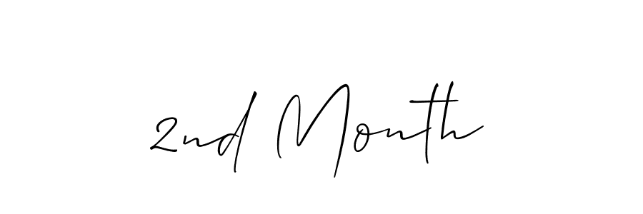The best way (Allison_Script) to make a short signature is to pick only two or three words in your name. The name 2nd Month include a total of six letters. For converting this name. 2nd Month signature style 2 images and pictures png