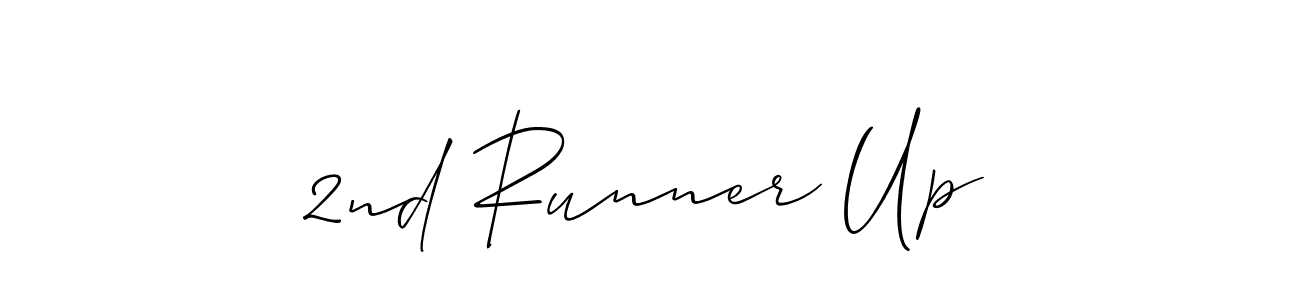 See photos of 2nd Runner Up official signature by Spectra . Check more albums & portfolios. Read reviews & check more about Allison_Script font. 2nd Runner Up signature style 2 images and pictures png