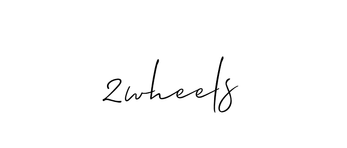How to make 2wheels signature? Allison_Script is a professional autograph style. Create handwritten signature for 2wheels name. 2wheels signature style 2 images and pictures png
