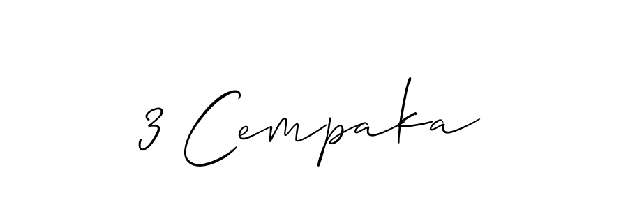 Make a beautiful signature design for name 3 Cempaka. With this signature (Allison_Script) style, you can create a handwritten signature for free. 3 Cempaka signature style 2 images and pictures png