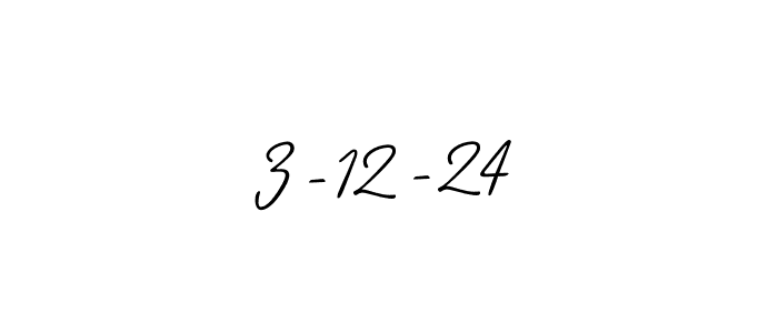 The best way (Allison_Script) to make a short signature is to pick only two or three words in your name. The name 3-12-24 include a total of six letters. For converting this name. 3-12-24 signature style 2 images and pictures png