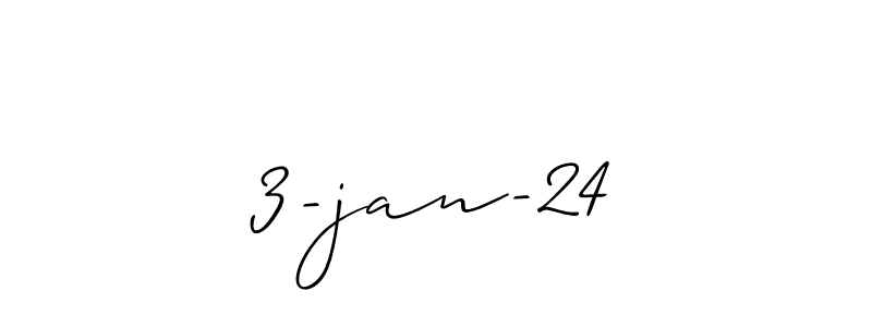 Allison_Script is a professional signature style that is perfect for those who want to add a touch of class to their signature. It is also a great choice for those who want to make their signature more unique. Get 3-jan-24 name to fancy signature for free. 3-jan-24 signature style 2 images and pictures png