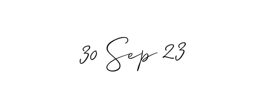 How to make 30 Sep 23 signature? Allison_Script is a professional autograph style. Create handwritten signature for 30 Sep 23 name. 30 Sep 23 signature style 2 images and pictures png