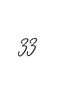 Create a beautiful signature design for name 33. With this signature (Allison_Script) fonts, you can make a handwritten signature for free. 33 signature style 2 images and pictures png