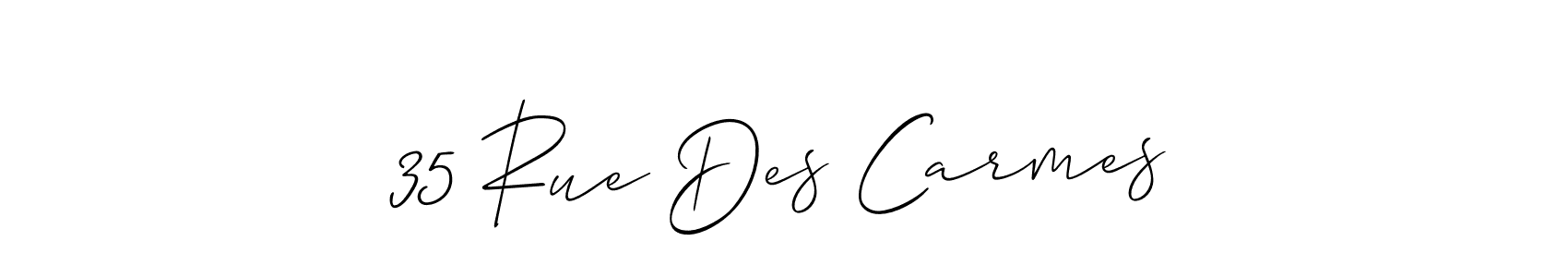 You can use this online signature creator to create a handwritten signature for the name 35 Rue Des Carmes. This is the best online autograph maker. 35 Rue Des Carmes signature style 2 images and pictures png