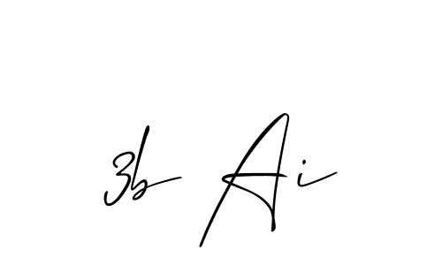 if you are searching for the best signature style for your name 3b Ai. so please give up your signature search. here we have designed multiple signature styles  using Allison_Script. 3b Ai signature style 2 images and pictures png