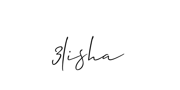 Best and Professional Signature Style for 3lisha. Allison_Script Best Signature Style Collection. 3lisha signature style 2 images and pictures png