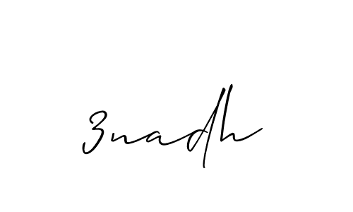 How to make 3nadh signature? Allison_Script is a professional autograph style. Create handwritten signature for 3nadh name. 3nadh signature style 2 images and pictures png