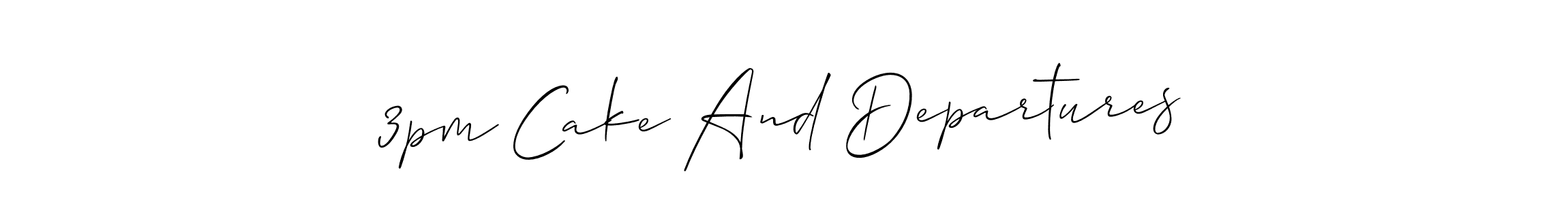 Similarly Allison_Script is the best handwritten signature design. Signature creator online .You can use it as an online autograph creator for name 3pm Cake And Departures. 3pm Cake And Departures signature style 2 images and pictures png