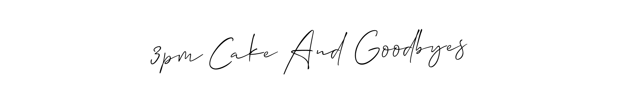 Similarly Allison_Script is the best handwritten signature design. Signature creator online .You can use it as an online autograph creator for name 3pm Cake And Goodbyes. 3pm Cake And Goodbyes signature style 2 images and pictures png