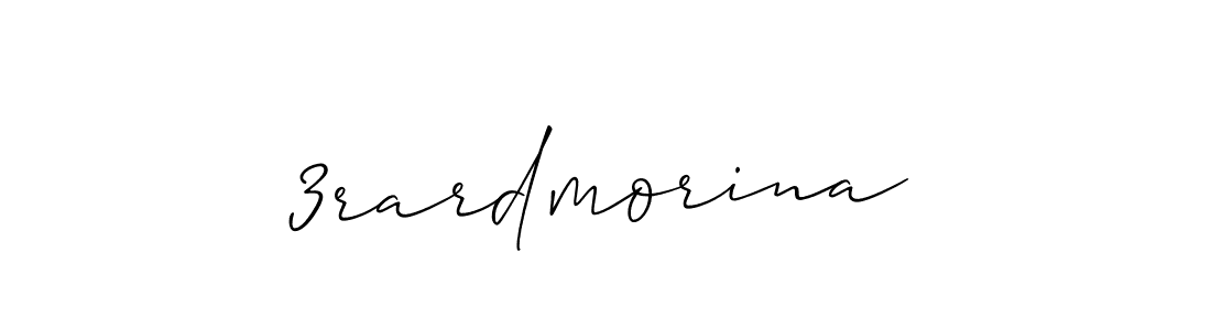 Design your own signature with our free online signature maker. With this signature software, you can create a handwritten (Allison_Script) signature for name 3rardmorina. 3rardmorina signature style 2 images and pictures png