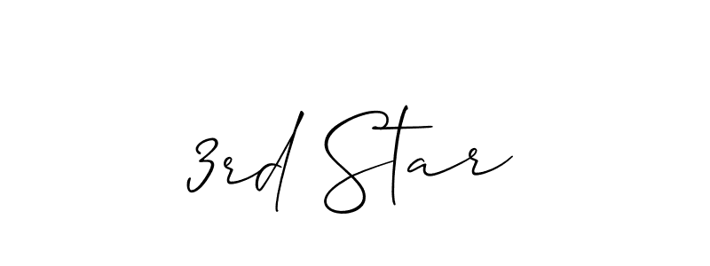 Make a beautiful signature design for name 3rd Star. With this signature (Allison_Script) style, you can create a handwritten signature for free. 3rd Star signature style 2 images and pictures png
