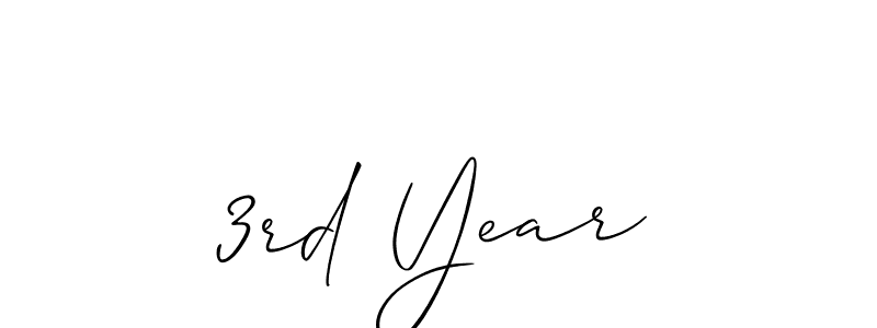 You should practise on your own different ways (Allison_Script) to write your name (3rd Year) in signature. don't let someone else do it for you. 3rd Year signature style 2 images and pictures png