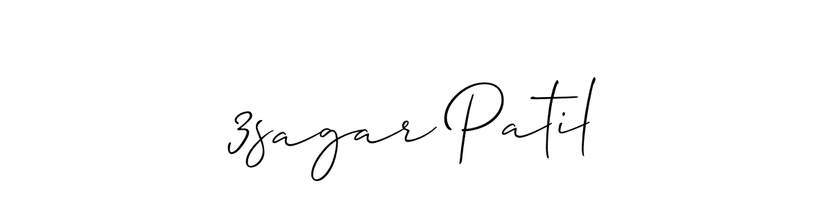 Create a beautiful signature design for name 3sagar Patil. With this signature (Allison_Script) fonts, you can make a handwritten signature for free. 3sagar Patil signature style 2 images and pictures png