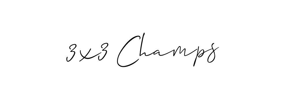 Check out images of Autograph of 3x3 Champs name. Actor 3x3 Champs Signature Style. Allison_Script is a professional sign style online. 3x3 Champs signature style 2 images and pictures png