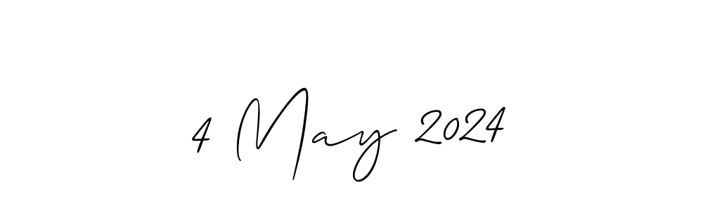 Make a short 4 May 2024 signature style. Manage your documents anywhere anytime using Allison_Script. Create and add eSignatures, submit forms, share and send files easily. 4 May 2024 signature style 2 images and pictures png